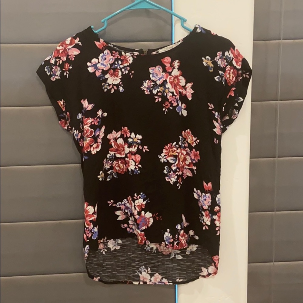 Black Floral T-Shirt